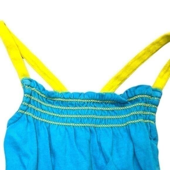 Healthtex Blue and Yellow Smocked Tank Top Size 9 Months - Picture 2 of 7